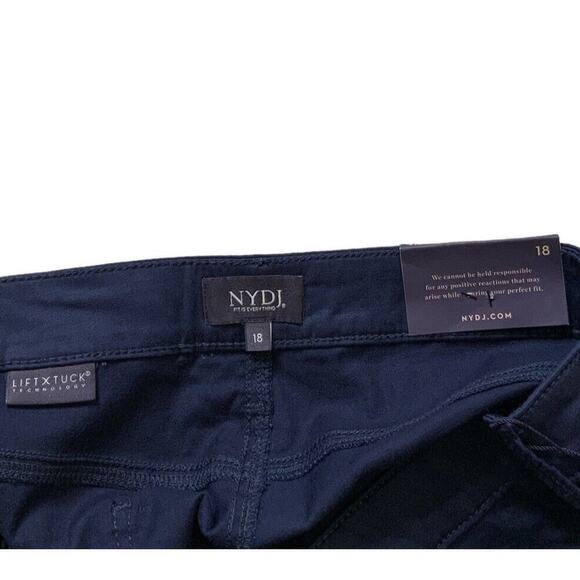 NYDJ Sheri Slim Deep Peaco Pants Womens Plus Size 18 Lift Tuck Support Trousers - Picture 9 of 12